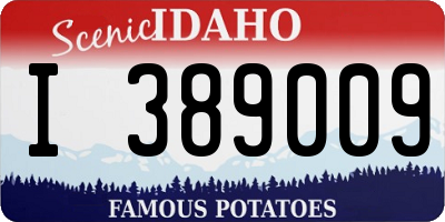 ID license plate I389009