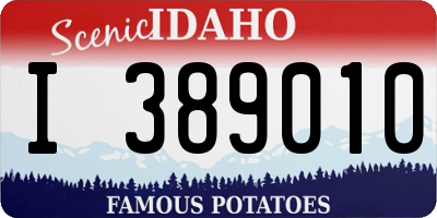 ID license plate I389010