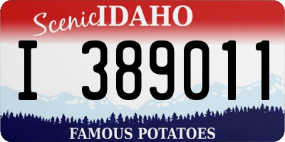 ID license plate I389011