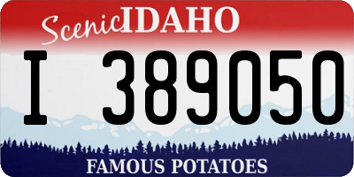 ID license plate I389050
