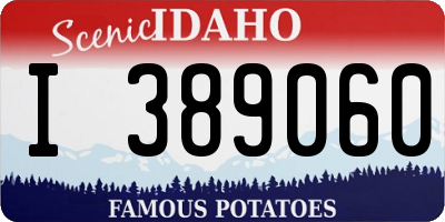ID license plate I389060
