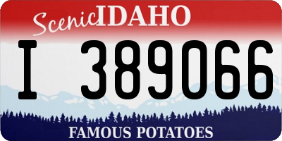ID license plate I389066