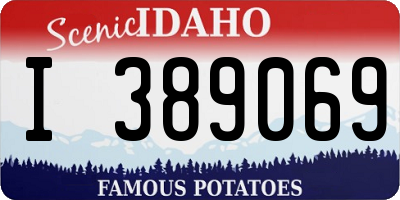 ID license plate I389069