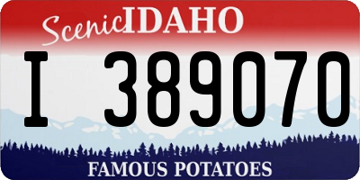 ID license plate I389070