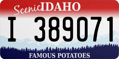 ID license plate I389071