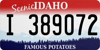 ID license plate I389072