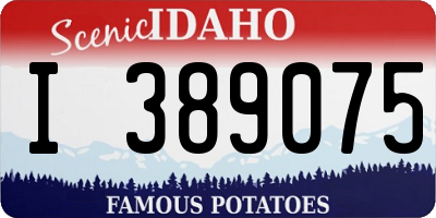 ID license plate I389075