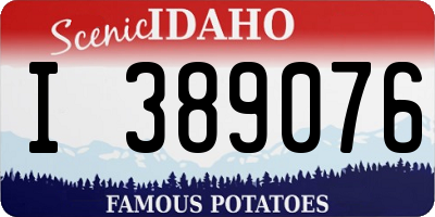 ID license plate I389076