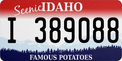 ID license plate I389088