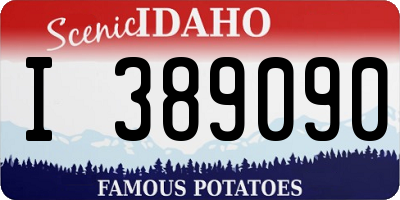 ID license plate I389090