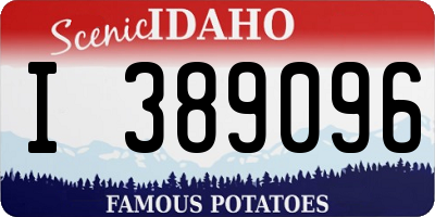 ID license plate I389096