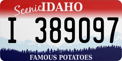 ID license plate I389097