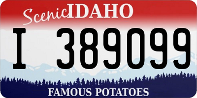 ID license plate I389099