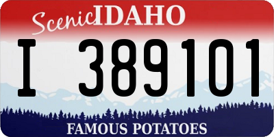 ID license plate I389101