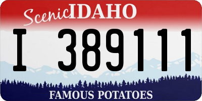 ID license plate I389111