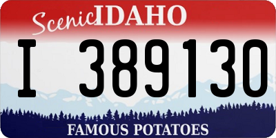 ID license plate I389130
