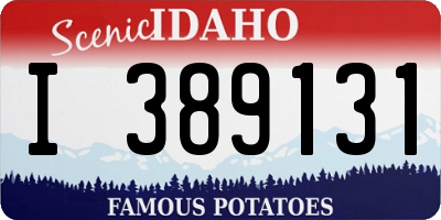 ID license plate I389131