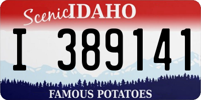 ID license plate I389141