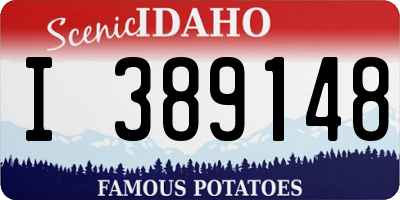 ID license plate I389148