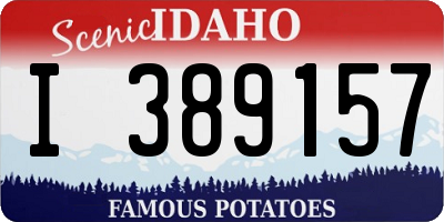 ID license plate I389157