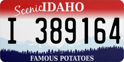 ID license plate I389164