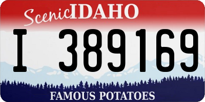 ID license plate I389169