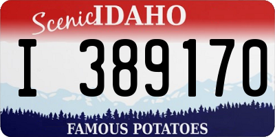 ID license plate I389170