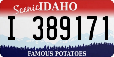 ID license plate I389171