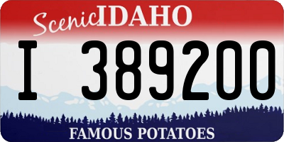 ID license plate I389200