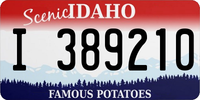 ID license plate I389210