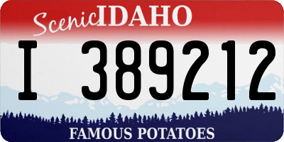 ID license plate I389212
