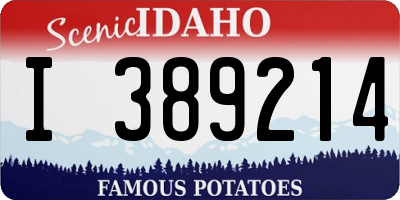 ID license plate I389214