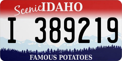 ID license plate I389219