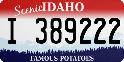 ID license plate I389222