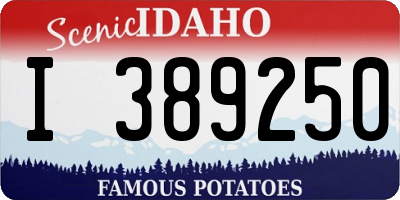 ID license plate I389250