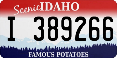 ID license plate I389266