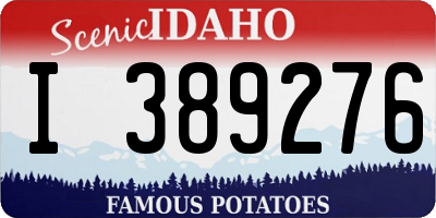 ID license plate I389276