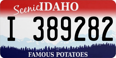 ID license plate I389282