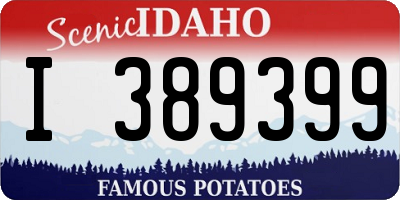 ID license plate I389399