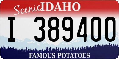 ID license plate I389400