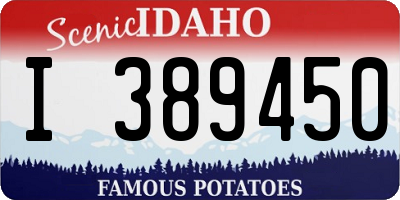 ID license plate I389450