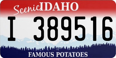 ID license plate I389516