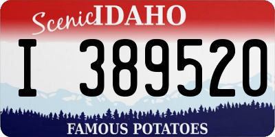 ID license plate I389520