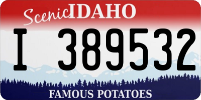 ID license plate I389532
