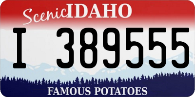ID license plate I389555