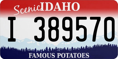 ID license plate I389570