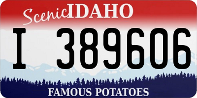 ID license plate I389606
