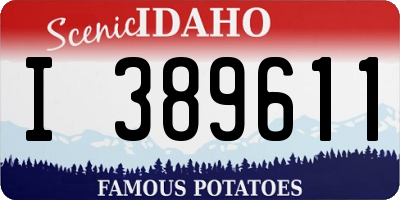 ID license plate I389611