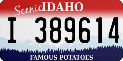 ID license plate I389614