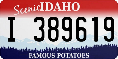 ID license plate I389619